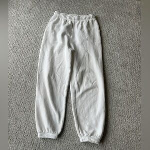 Aritzia Classic White Sweatpants